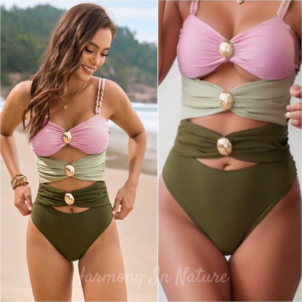 Bold Break Swimsuit - Pink
